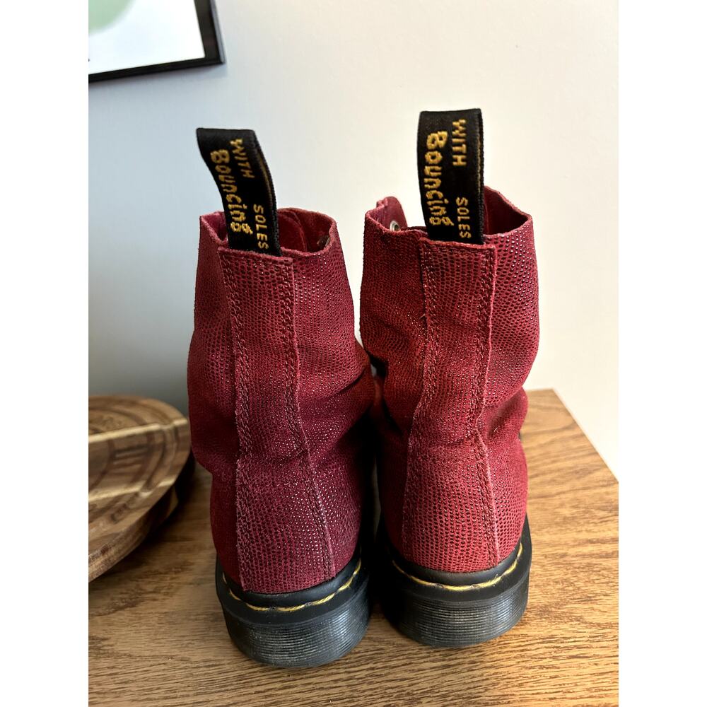 Dr Martens Deep Red Crystal Beaded size 7/EU 38 - Picture 5 of 7